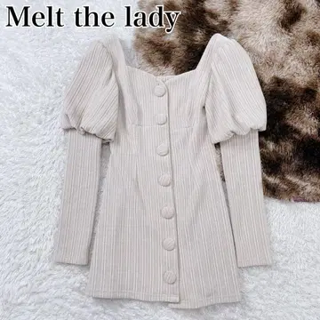 새상품급 멜트 더 레이디 스트라이프 코듀로이 원피스