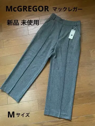 [ McGREOR ] 센터 프레스 와이드 팬츠 (M)