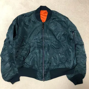 MANEAVER MA-1 플라이트 자켓 리버서블 빈티지 파랑