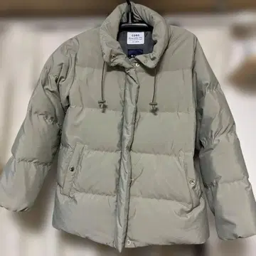 coen 다운 자켓 후드 부착 카키