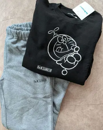 새상품 남성용 도라에몽 파자마 따뜻한 속기모 룸웨어