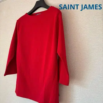 SAINT JAMES 레드 코튼 반팔 상의