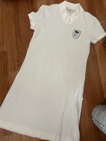 라코스테 반팔 원 포인트 폴로 셔츠 원피스