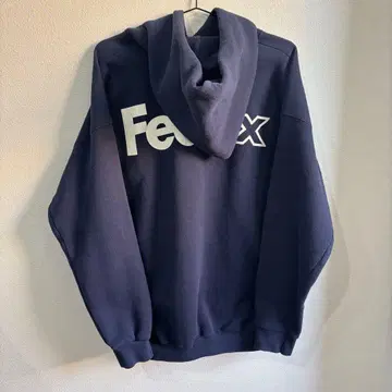 90s USA FedEx 로고 후드티 DISCUS XL 빈티지