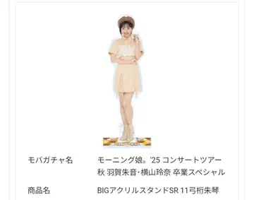 BIG 아크릴 스탠드 SR 11 유미게타 슈코토 + 키링 씰 세트