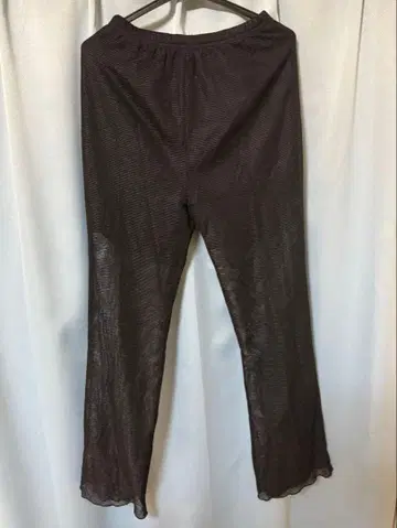 시어 메쉬 플레어 팬츠