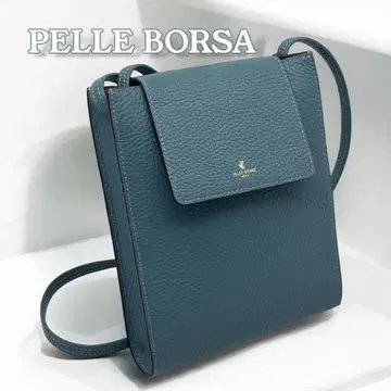 새상품급 PELLE BORSA 숄더백 사코슈 슈링크 가죽