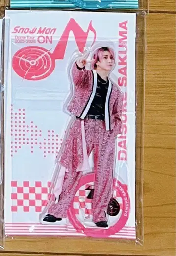 SnowMan LIVE ON 아크릴 스탠드 아크스타 사쿠마 다이스케