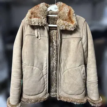 무스탕 자켓 스웨이드 자켓 B-3 타입 풍 퍼 포함