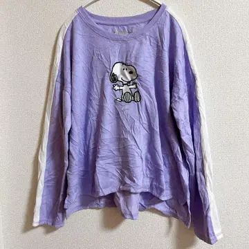 1점 스누피 프린트 보라색 트레이닝복