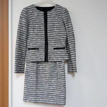 INDIVI 트위드 스커트 수트 05 클리닝 완료