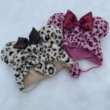 디즈니 팬 캡 레오파드 무늬