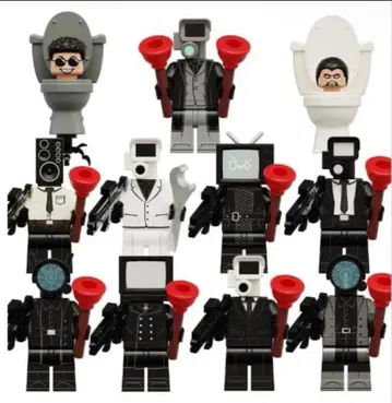 새상품 LEGO 레고 호환 스키비디 화장실 미니 피규어 인형 세트