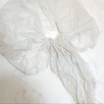 실크 혼방 쿠미쿄쿠 (KUMIKYOKU) 펄 장식 숄