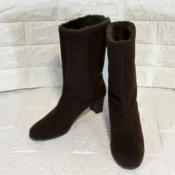 긴자 카네마츠 고어텍스 스웨이드 롱 부츠 다크 브라운 24cm