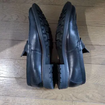 블랙 가죽 로퍼 265