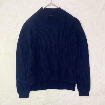 anayi 하이넥 스웨터/리브 니트 울 피쉬테일 심플