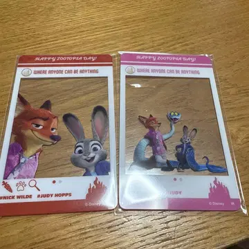 주토피아 SNS풍 아크릴 카드 컬렉션 닉 주디 게리