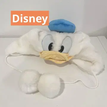 도널드 덕 귀마개 모자 팬캡 Disney USED 레어