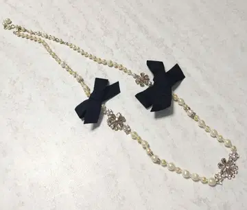 새상품급 오스틴 리드 펄과 리본의 목걸이