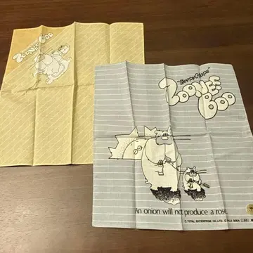 쇼와 레트로 손수건 캐릭터