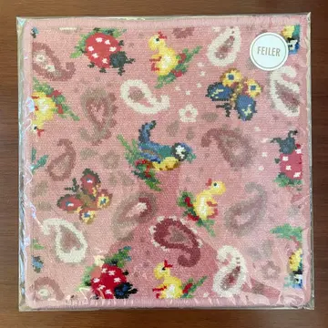 [ 미개봉 새상품 ] FEILER 손수건 하이 페이즐리 핑크