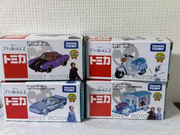 토미카 디즈니모터스 아나와 눈의 여왕 2 4대 세트