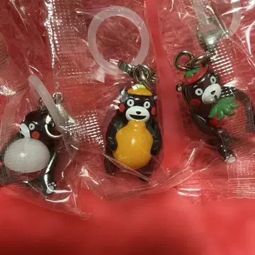 쿠마몬 메지루시 액세서리 데코폰 딸기 가샤폰