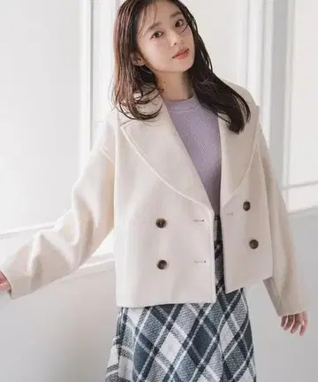 MISCH MASCH 2025 가을/겨울 신상 미니 샤기 빅 칼라 코트