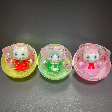 Yumi Kitagishi 하얀 고양이들 피규어 컬렉션 3세트