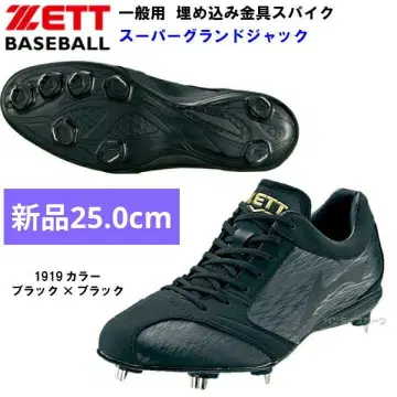 제트 ZETT 금장 스파이크 슈퍼그랜드잭 야구 25.0cm
