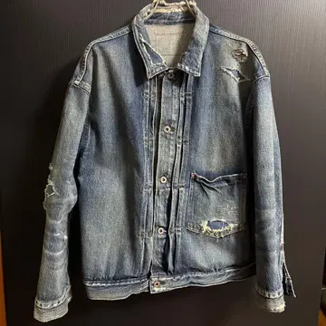 매드니스 MADNESS 데미지 가공 데님 자켓