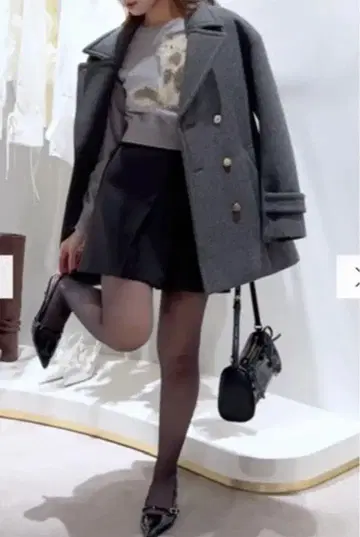 dazzlin 오버 멀티 버튼 P 코트