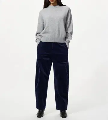 [ 완판템 ] 코듀로이 커브 팬츠 네이비 XL