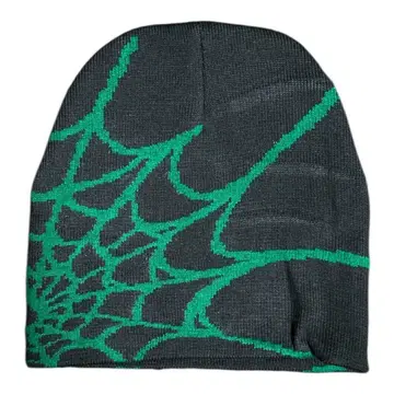 SP5DER 비니 그린 x 블랙