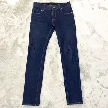 MAISON SPECIAL 다크 블루 스키니 데님