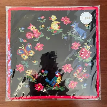 [ 한정판 ] FEILER 참참하이디데이 손수건 블랙 블랙