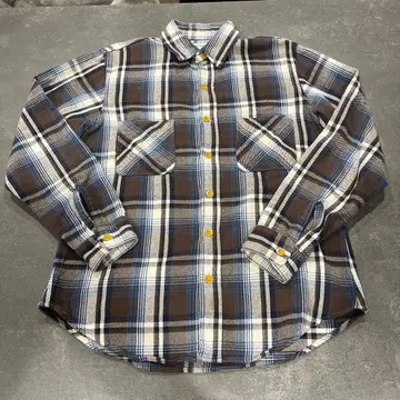 웨어하우스 DUBBLE WORKS 체크 무늬 긴팔 셔츠