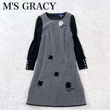 새상품급 엠즈 그레이시 컴포트 원피스 꽃 헤링본 최근 모델