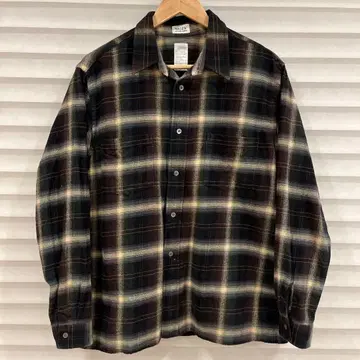 WASEW 플란넬 셔츠 블랙 계열 체크