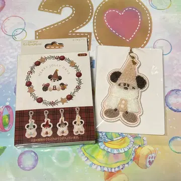 릴린린 키체인 화이트 베이지 디즈니 크리스마스