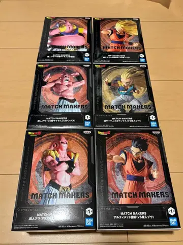 드래곤볼 MATCH MAKERS 마인 부우 손오공 손오반 6체 세트