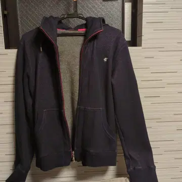 LOVELESS 다크 블루 풀 집업 후드티 속기모 새상품급 양호 정품