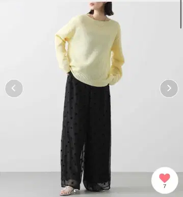 [ 그레디 브릴리언트 ] 오간 도트 도트 와이드 팬츠