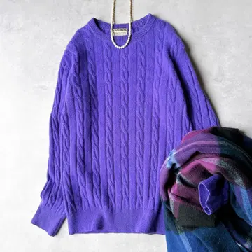 뷰티&유스 유나이티드 애로우즈 캐시미어 100% 케이블 니트