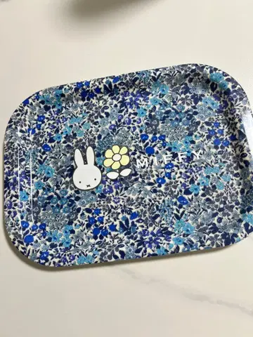 [새상품급] 미피 zakka 페스티벌 리버티 패브릭 트레이 블루 트레이