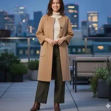 MANTECO 드로와트 로트레아몽 울 노카라 코트 카멜 2