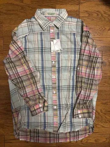 LOVE GIRLS MARKET 체크 무늬 긴팔 셔츠