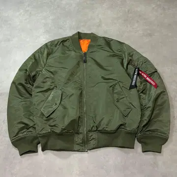 고품질 레어 2XL ALPHA INDUSTRIES MA-1 플라이트 자켓