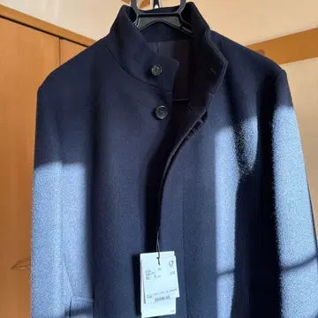 띠어리 스탠드 코트 XS 네이비